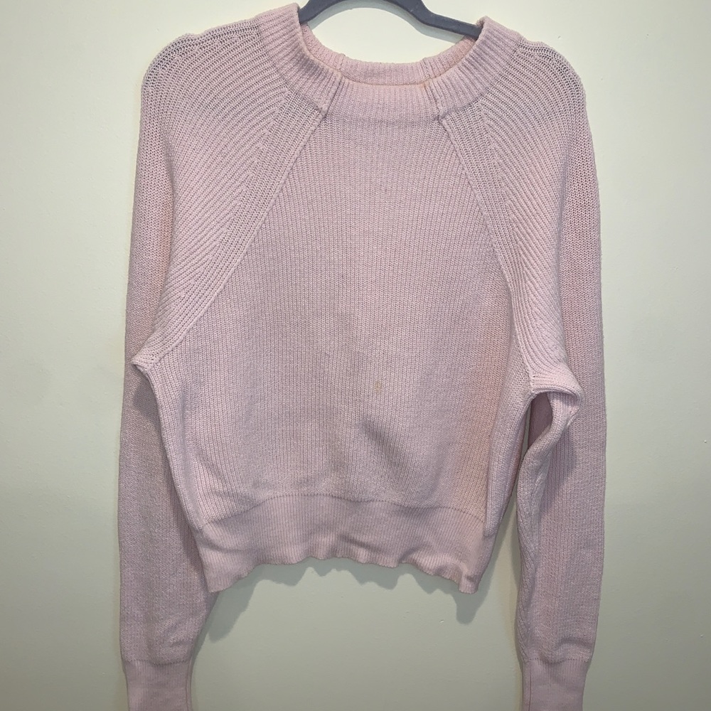 Free People Pink Knit Sweater
